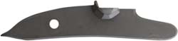 Lock plate, 5.88 x 1.04", wax cast steel, as cast